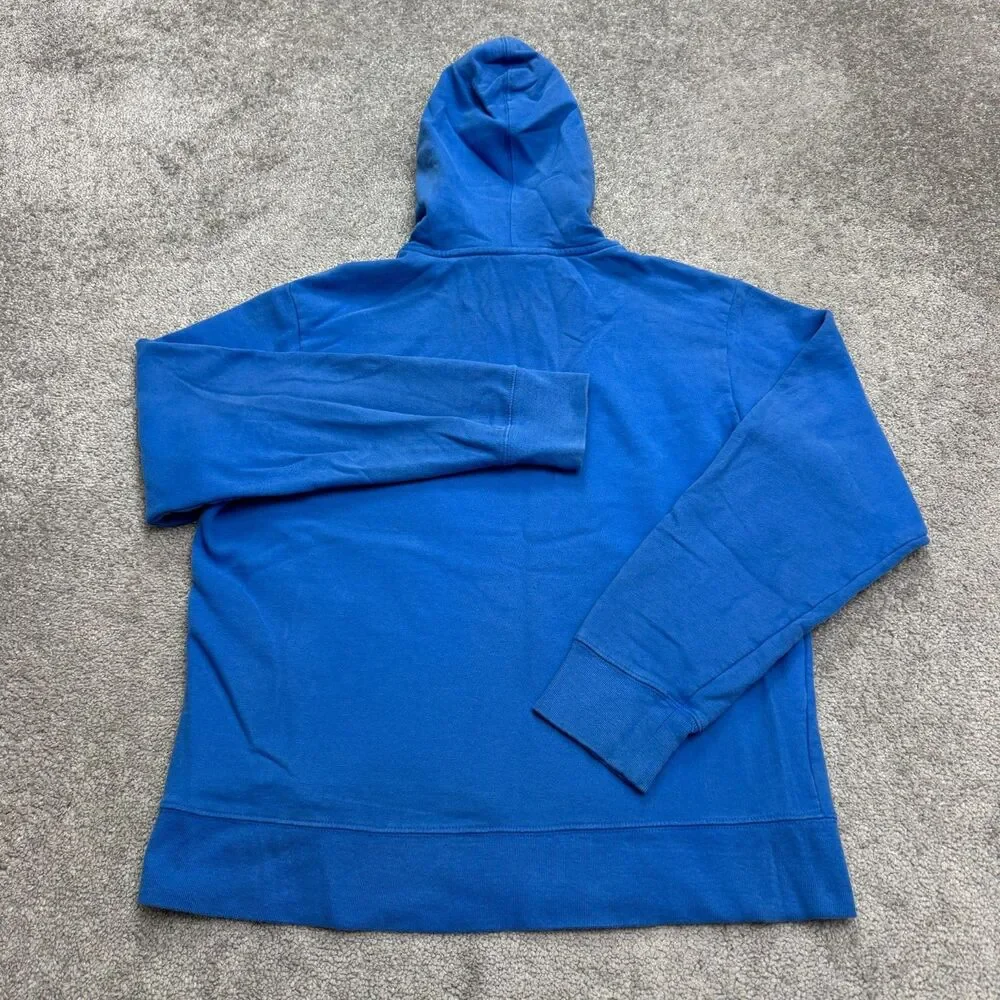 The North Face Half Dome Graphic Hoodie Pullover Sweatshirt Mens Medium Blue